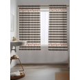 thumbnail image 3 of Country Star Plaid Curtains 72 Inch Length,Sheer Curtains for Bedroom Living Room Window Black Retro American Farm Barn Berry Rod Pocket Drapes Kitchen Curtains Small Half Window 52"x72" 2 Panels, 3 of 6