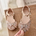 thumbnail image 5 of Otqutp Little Kid Nonslip&nbsp;Sandals Little Kid Girls Mary Jane Ballerina Shoes Ballet Shoes Wedding Party Dress Princess Shoes, 5 of 9