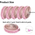 thumbnail image 2 of 6Rolls Self-Adhesive Crystal Rhinestone Diamond Ribbon DIY Bling Crystal Ribbon Sticker Wrap for Craft Tape Roll with 2mm Rhinestones Strips for Craft Phone Car Decor(6 Yards), 2 of 6