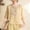 *Yellow, variant on ClodeEU Women's Floral Embroidered Linen Blend Top,Casual Round Neck 3/4 Sleeve Blouse Green,Women's Plus L