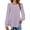 Purple, variant on Eyelet Blouses for Women Dressy Casual Long Sleeve Shirts Crew Neck Fall Trendy Tops