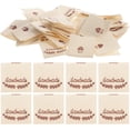 thumbnail image 1 of HINTRMENT 100Pcs Vintage Style Beige Handmade Tags Fabric Labels for Sewing Knitting and Crafts, 1 of 5