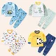 thumbnail image 3 of Children Sets Kids Clothes Boys Girls Suit Pajamas Children Clothinng Pants Cartoon Autumn Winter Sleepwear Outfits Cotton, 3 of 6