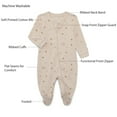 thumbnail image 2 of Bliss by Garanimals Baby Boys or Girls Cotton Layette One Piece Footed Sleeper Pajamas, Sizes Newborn-9 Months, 2 of 4