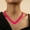 Rose Red, variant on European And American Fashion Exaggerated Punk Necklace