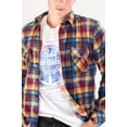 thumbnail image 4 of Ragstock Indigo Plaid Shacket, 4 of 4