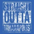 thumbnail image 3 of Straight Outta Indianapolis - Indiana Football Hometown Pride Hoodie - Large - Royal, 3 of 6