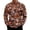 Brown_003, variant on gzxflxpge Men's Camouflage Casual Long Sleeve Shirts Streetwear Lapel Button Up T Shirts Trendy Loose Fit Top with Pocket Army Green 2XL