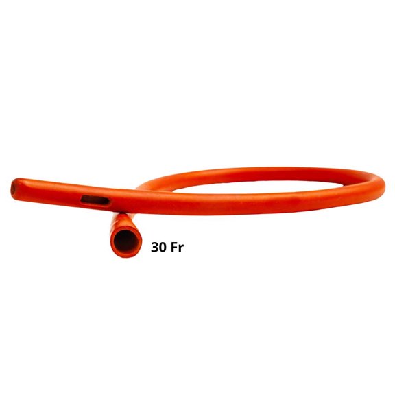 HealthAndYoga(TM) Rubber Colon Tube - Open End 30 FR