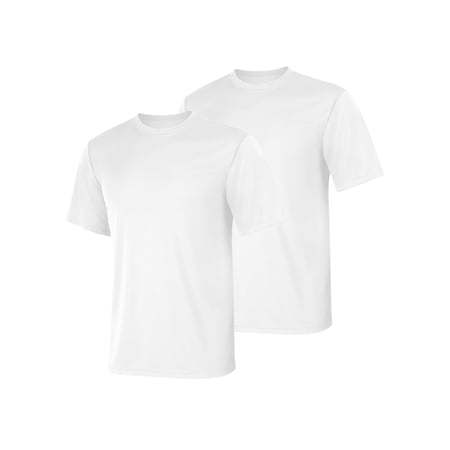 Hanes 2-Pack Cool Dri Men s T-Shirt Sport Performance Tee Comfort Ribbed Light