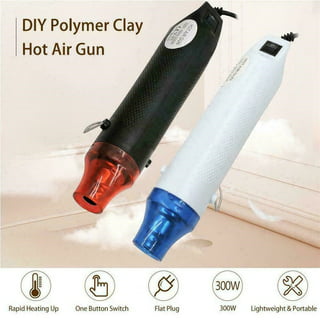 DIY Heat Gun, Version Mini Handheld Hot Air Gun, Electric 300W Portable Heat Gun for DIY Craft Embossing, Drying Paint, White