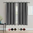 thumbnail image 6 of SHANNA 2 Panel Velvet Curtains for Living Room 42 X 63 Inch Thermal Insulated Room Darkening Grommet Decoration Drapes, Dark Gray, 6 of 8