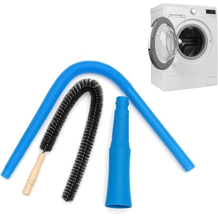 Dryer Vent Cleaner Kit Dryer Lint Vacuum Attachment with Stretch Universal Connector, with Cleaning Brush for Lint and Debris Removal, for All Vacuum Cleaner(wwx)