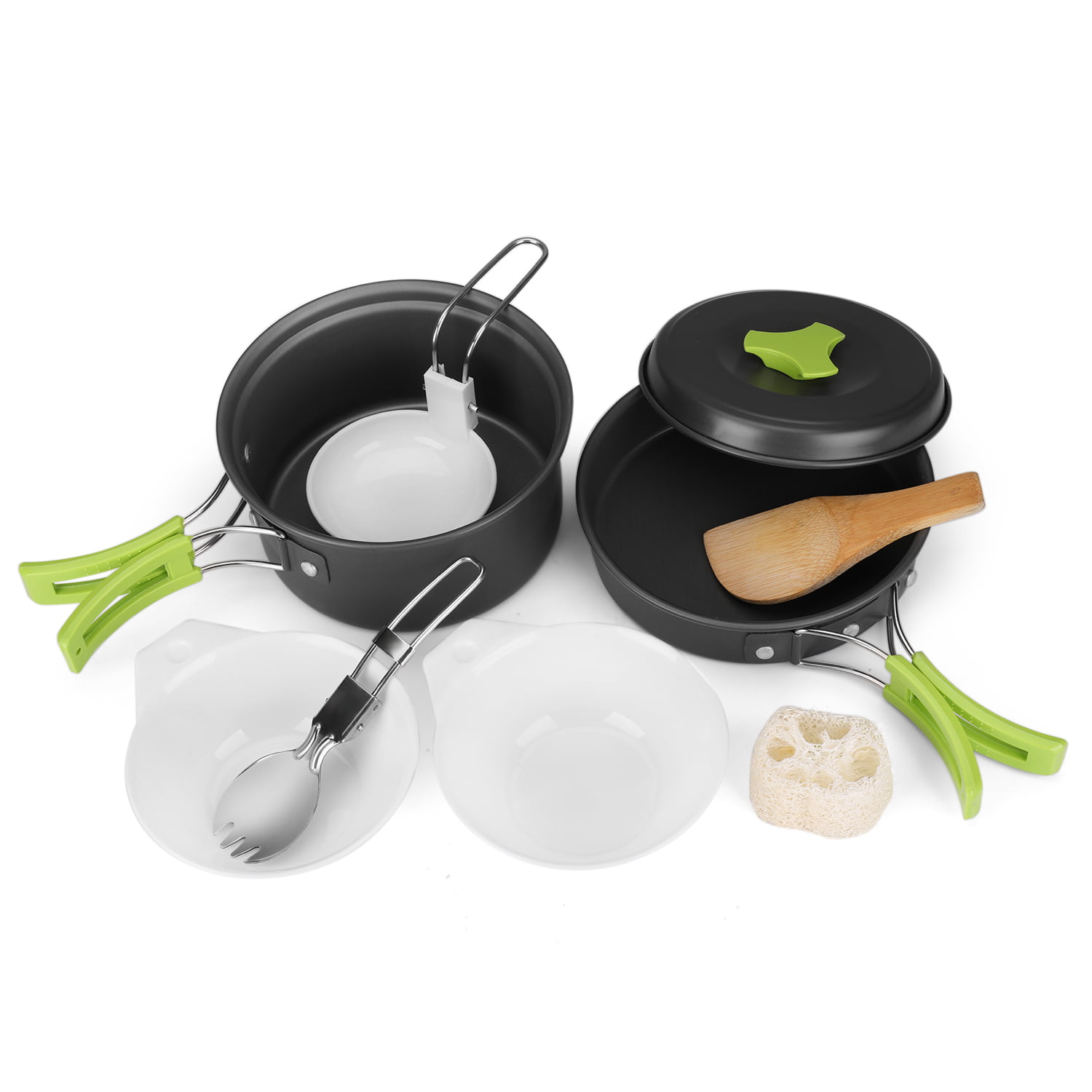 Pots and Pans Set Nonstick - YIIFEEO Stackable Camping Cookware Pots and  Pans Set Detachable Handle Kitchen Cookware Sets Removable Handle, Non  Toxic