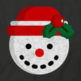 thumbnail image 2 of Snowman T-Shirt | Christmas Holiday Black Tee Gift, 2 of 5