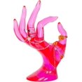 thumbnail image 3 of Soporte para anillo de mano, diseño de joyería, soporte para pulsera, anillo y reloj, decoración estética, decoración de habitación Y2k (rosa rojo), 3 of 5