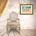 thumbnail image 3 of Odum, Jan 24x17 Gold Ornate Wood Framed with Double Matting Museum Art Print Titled - Canoes on the Beach, 3 of 4