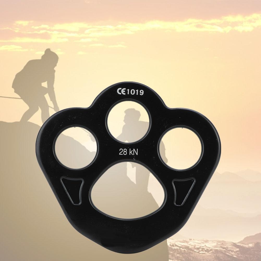 YLSHRF Climbing Rappel,28KN 3 Holes Outdoor Paw Rigging Plate Rock