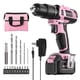 thumbnail image 1 of Cargador de batería Drill Driver WORKPRO Pink de 20 V, iones de litio 1, 1 of 8