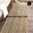 thumbnail image 6 of Jaipur Art And Craft Beige Runner Reversible Braided Jute Area Rug for Living Room (2.6x10 Sq ft), 6 of 6