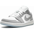 thumbnail image 2 of Women's Jordan 1 Low White/Wolf Grey-Aluminum (DC0774 105) - 6, 2 of 5