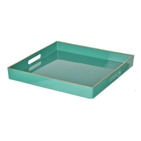 

R16 Home 42541 Turquoise Mimosa Square Tray