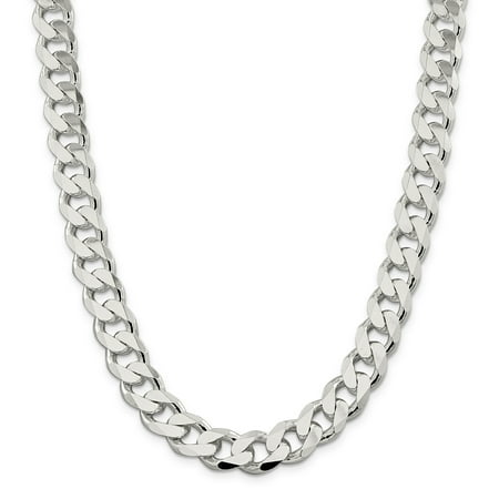 13mm Curb - Sterling Silver 13mm Curb Chain Necklace