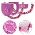 thumbnail image 2 of Juego de 3 fundas de asiento de inodoro de felpa estilo europeo para decoración de baño (morado), 2 of 7