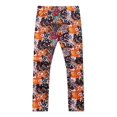 thumbnail image 2 of Little Girls Purple Dark Blossom Stretch Pants 5/6, 2 of 2