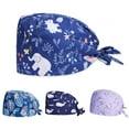 thumbnail image 3 of Casquette Bouffante Réglable en Coton à Fleurs Ours Unisexe, 3 of 10
