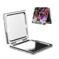 thumbnail image 1 of Zufioo Smiling Critters for Portable Pocket Makeup Mirror, Foldable Handheld Magnifying Beauty Mirror Suitable for Wallet Handbag for Women-Square, 1 of 9