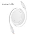 thumbnail image 3 of Type C Cable, USB C Cable Cord 3.3ft Fast Charge Cord,PD60W Type C Retractable Fast Charging DataSync Cord Purple, 3 of 4