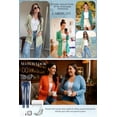 thumbnail image 6 of JWD Women's Cardigan Casual Lightweight with Pocketes Long Sleeve Open Front Cardigan Black L, 6 of 8