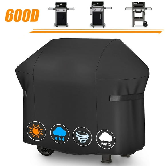 IC ICLOVER Cubierta para Parrilla de 48 Pulgadas, Cubierta para Barbacoa Resistente 600D Impermeable, Cubierta para Parrilla de Gas para Exteriores a Prueba de Viento, Anti-UV (48"Lx32"Wx42"H)