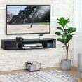 thumbnail image 5 of FITUEYES Floating Shelf Entertainment Center,TV Stands With Open Shelf Media Console Rack Cabinet with Storage Black, 5 of 5