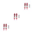 thumbnail image 1 of Amortiguadores de control remoto Vogacara 2 piezas de modificación de orugas Rojo Type1 NO1, 1 of 6