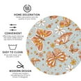 thumbnail image 4 of Bingfone Vintage Retro Floral Butterfly Leather Drinks Coasters With Set Of 6,Suitable For Home Kitchen,Coffee Cup Coasters Home Gift, 4 of 9