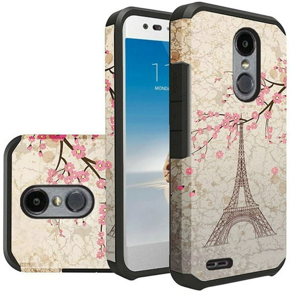 GSA Shockproof Slim Hybrid Case for LG Aristo 2, 3 & 3 Plus Vintage Eiffel Tower