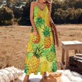 thumbnail image 2 of Lunarable Pineapple Sleeveless Dress for Women Clothing Female Women's Summer Skirt, 2 of 7