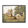 thumbnail image 2 of Stupell Industries Rural Hay Bales Farm Landscape Landscape Painting White Framed Art Print Wall Art, 2 of 5