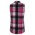 thumbnail image 6 of Plaid Vests for Women 2024 Trendy Sleeveless Button Down Flannel Shirt Jacket with Pocket Fall Winter Outerwear, 6 of 6