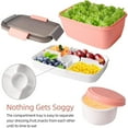 thumbnail image 5 of 68-oz Salad Bento Box for Adults and Kids,Bento Lunch Box 68 oz Salad Bowl with 5-Compartment,Lunch Box Container with 1pcs Salad Dressing Container To Go,Large Leak-Proof Bento Box Adult Lunch Box, 5 of 9