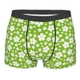 thumbnail image 5 of Uemuo Green White Flowers Pattern Men's Boxer Briefs,Trunk Anti-Chafing,Comfortable, Durable, and Stylish Underwear-Small, 5 of 9