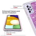 thumbnail image 5 of Samsung Galaxy A32 5G Case, [Not Fit Samsung A32 4G] with [Tempered Glass Screen Protector], Military Grade 12 Feet Drop Proof Phone Cover With Glitter Spot Diamond-Pink, 5 of 7