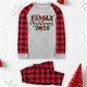 thumbnail image 1 of Blusa y pantalones con estampado a cuadros para hombre y papá, ropa familiar, pijamas, blusa y pantalones de poliéster, 1 of 3
