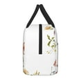 thumbnail image 4 of Fuzoiu Watercolor Floral Print Insulated Lunch Bag for Women Men,Adults Lunch Tote with Front Pocket,Lunch Box with Large Capacity,Container Cooler Bag for Work Picnic, 4 of 9