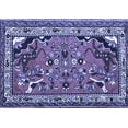 thumbnail image 1 of Ahgly Company Indoor Rectangle Persian Blue Traditional Area Rugs, 2' x 5', 1 of 4