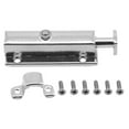 thumbnail image 3 of 4'inch Chromé Porte Guillotine de Sécurité Bouton Ouvrir Serrure à Ressort Loquet, 3 of 5