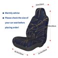 thumbnail image 3 of Wukai Copper-Gold Gloss Outline Flower Full Set Car Seat Covers with Soft Padding Universal Auto Front Seats Protector and Cushion Mat, 3 of 5