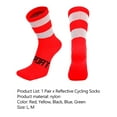 thumbnail image 7 of Fusipu 1 Pair Men Women Reflective Cycling Socks Breathable Sweat Absorption Mesh Long Socks Elastic Soft Riding Sports Socks for Daily Wear, 7 of 7